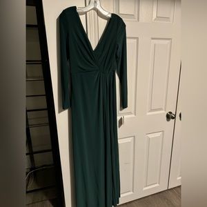 David’s Bridal V Neck Maxi Dress sz 6